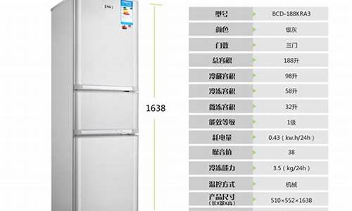 三层冰箱多宽-单门三层冰箱尺寸